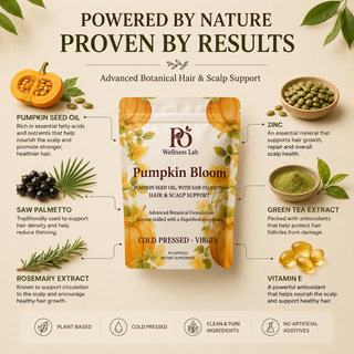 Pumpkin Bloom – Pumpkin Seed Oil for Hair and Scalp Support with Saw Palmetto&nbsp;